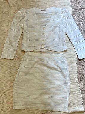 Vintage white two-piece set